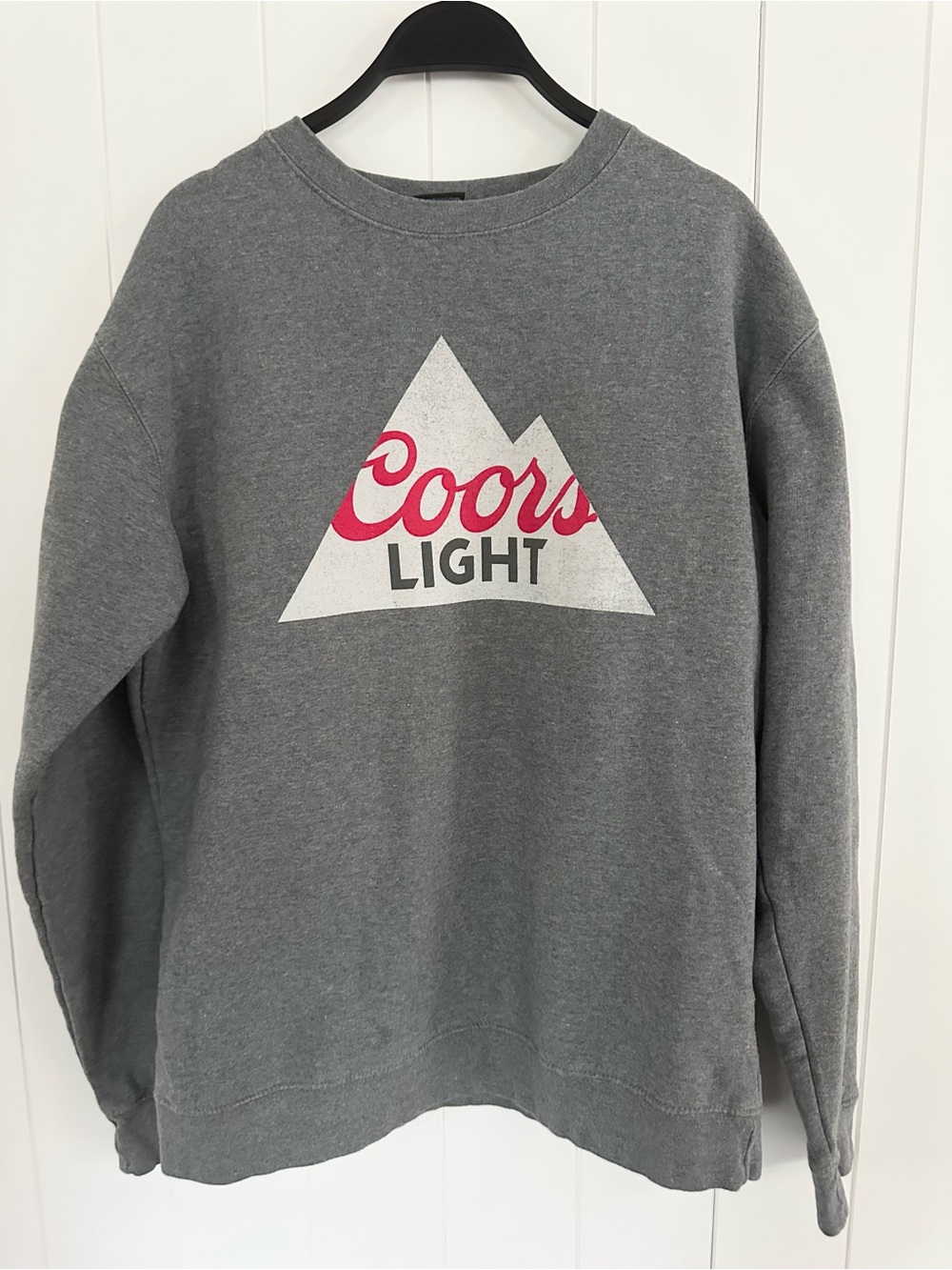 Coors Light Men’s Gray Crewneck Sweatshirt